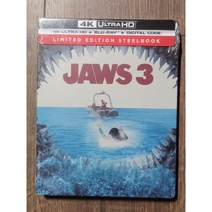 Jaws 3 4K Ultra HD Blu-ray Steelbook Limited Edition‎ Digital Code
